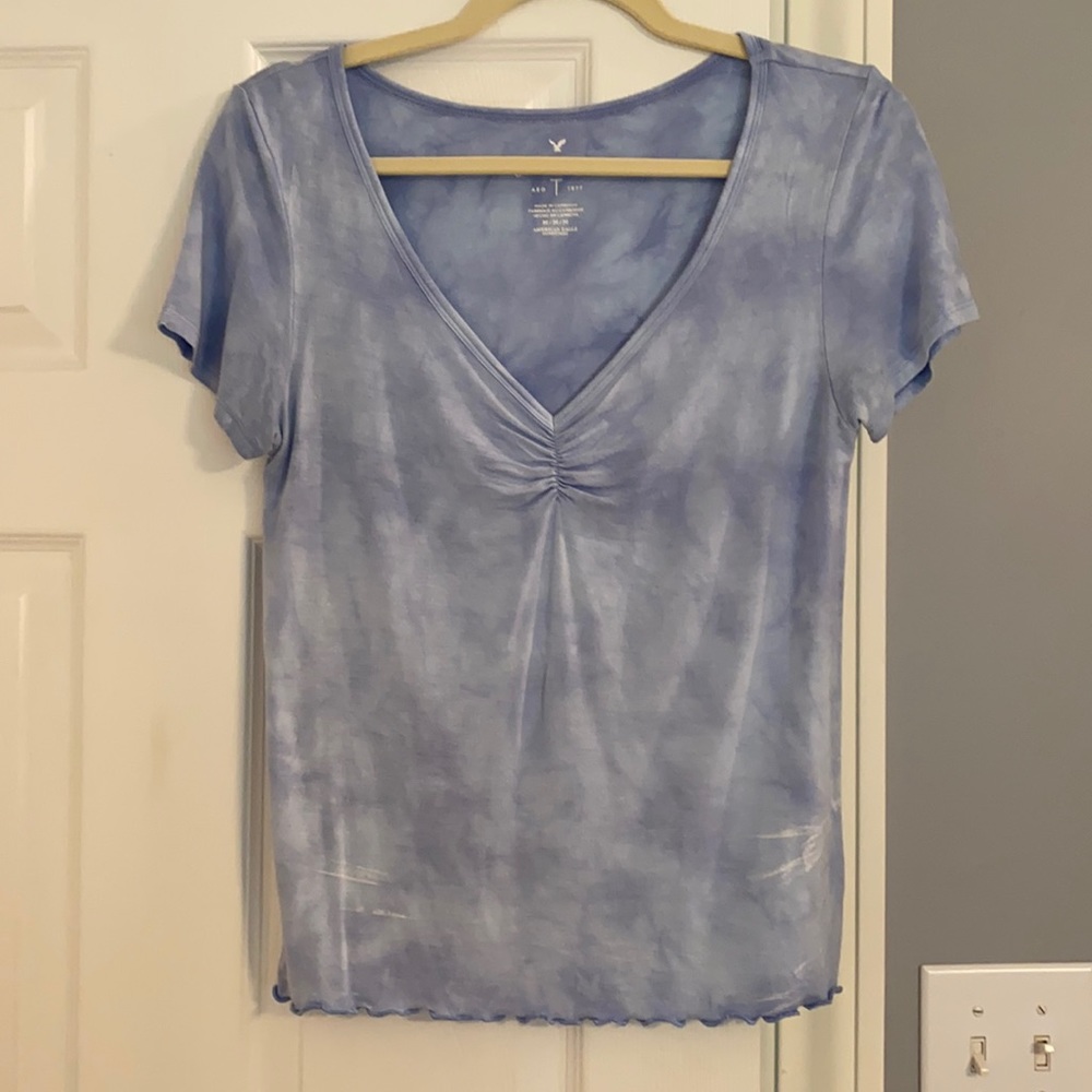 blue cinch top